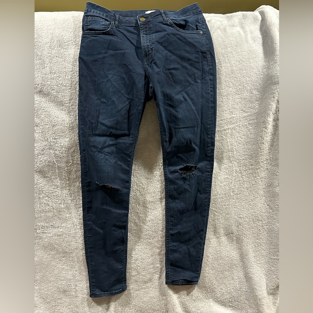 H & M Jeans, Dark Blue, Size 12